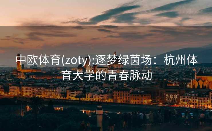 中欧体育(zoty):逐梦绿茵场:杭州体育大学的青春脉动 中欧体育(zoty):逐梦绿茵场:杭州体育大学的青春脉动