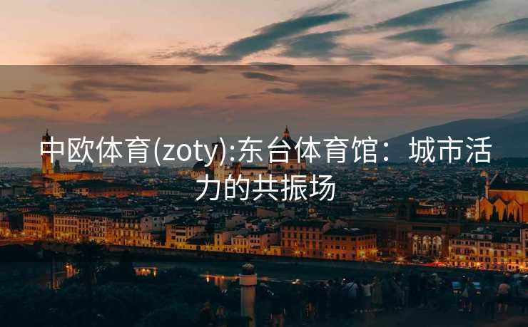 中欧体育(zoty):东台体育馆：城市活力的共振场