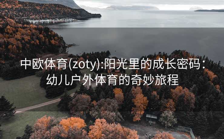 中欧体育(zoty):阳光里的成长密码：幼儿户外体育的奇妙旅程