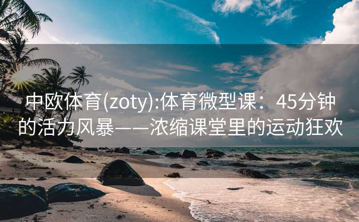 中欧体育(zoty):体育微型课：45分钟的活力风暴——浓缩课堂里的运动狂欢