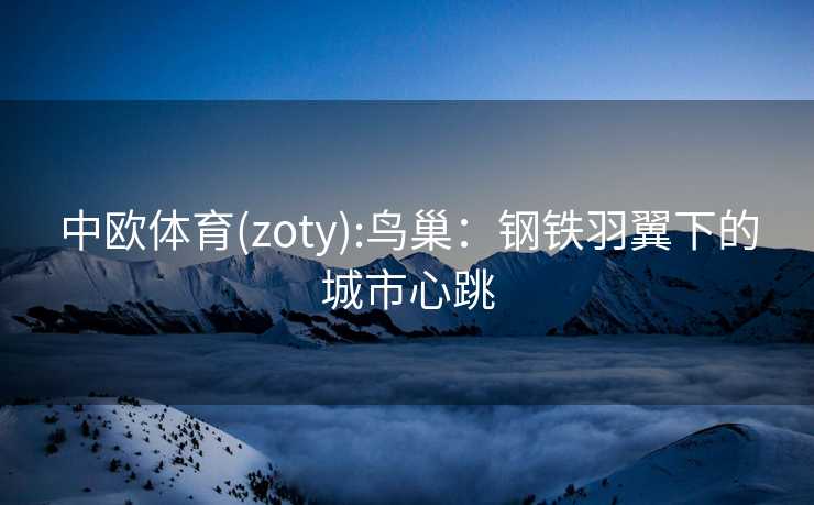 中欧体育(zoty):鸟巢：钢铁羽翼下的城市心跳